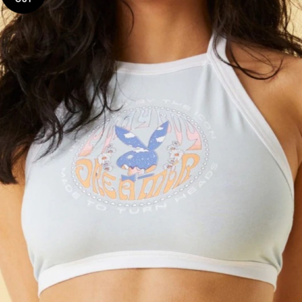Playboy Halter Tie Top
